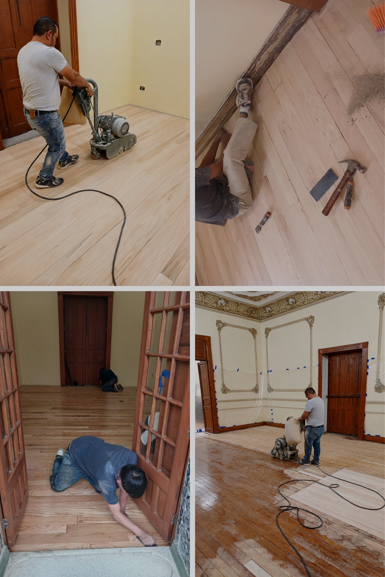 Tratamiento a piso de madera